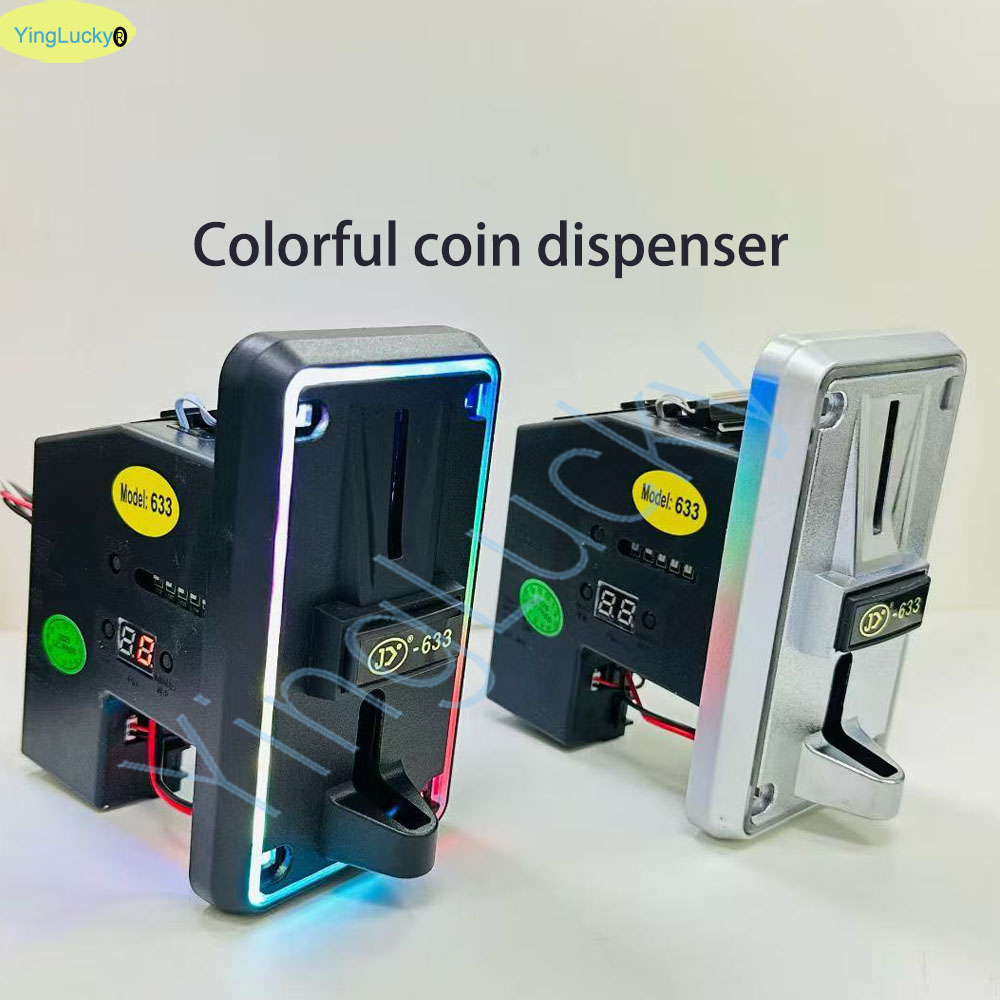 Coin Acceptor Selector - Selector de monedas múltiple LED colorido,