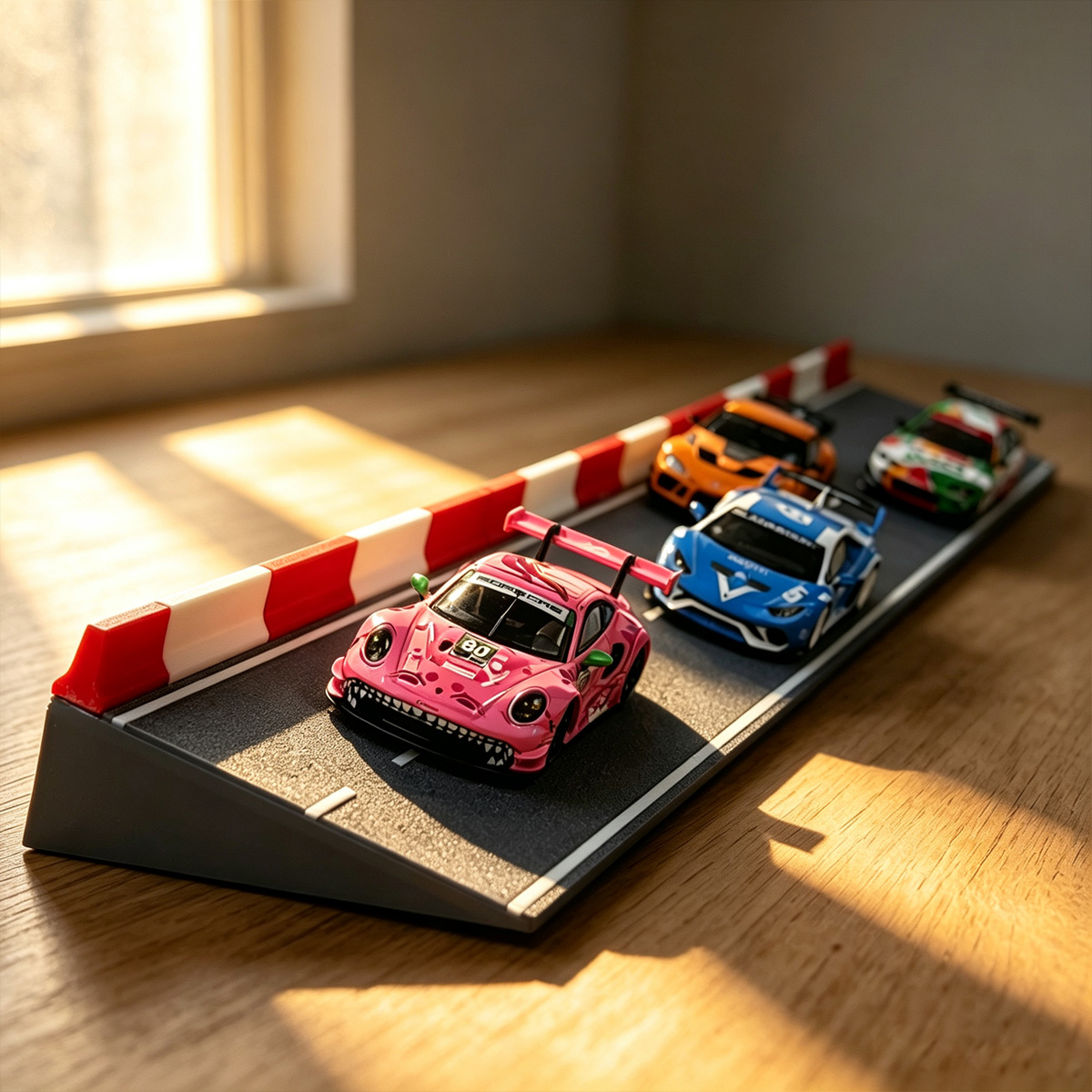 Racing Arcade Cabinet - Modelo de Coche a Escala Pequeña,