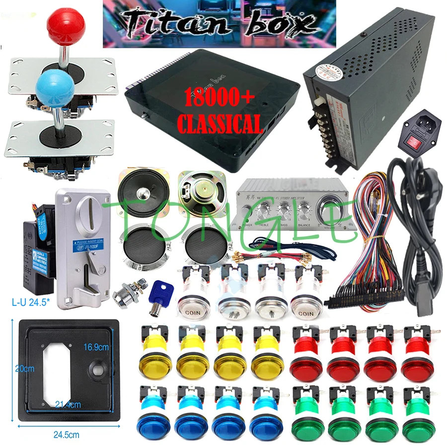 Racing Arcade Cabinet - Caja Titan para 2 jugadores, Kit