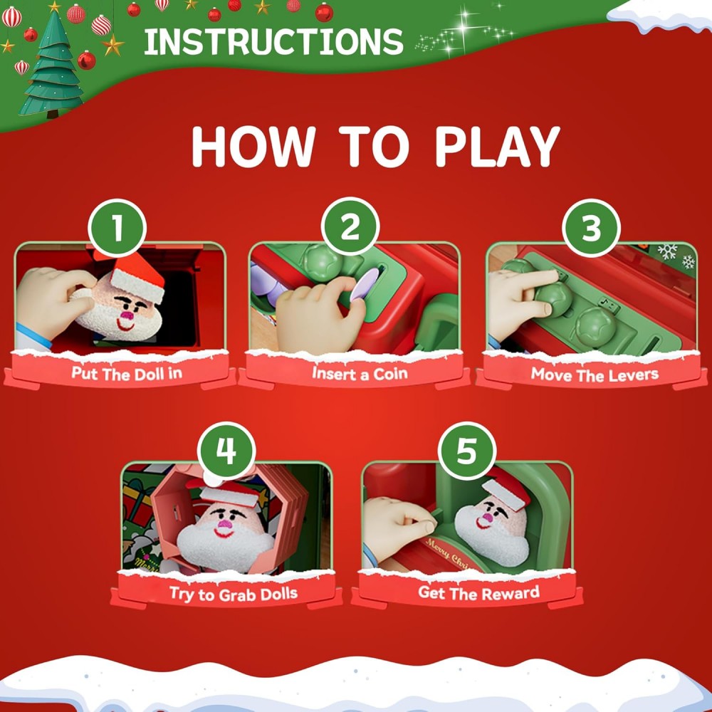 Máquina de garra de Navidad pa - Arcade Toy Claw Vending Machine reseña y precio