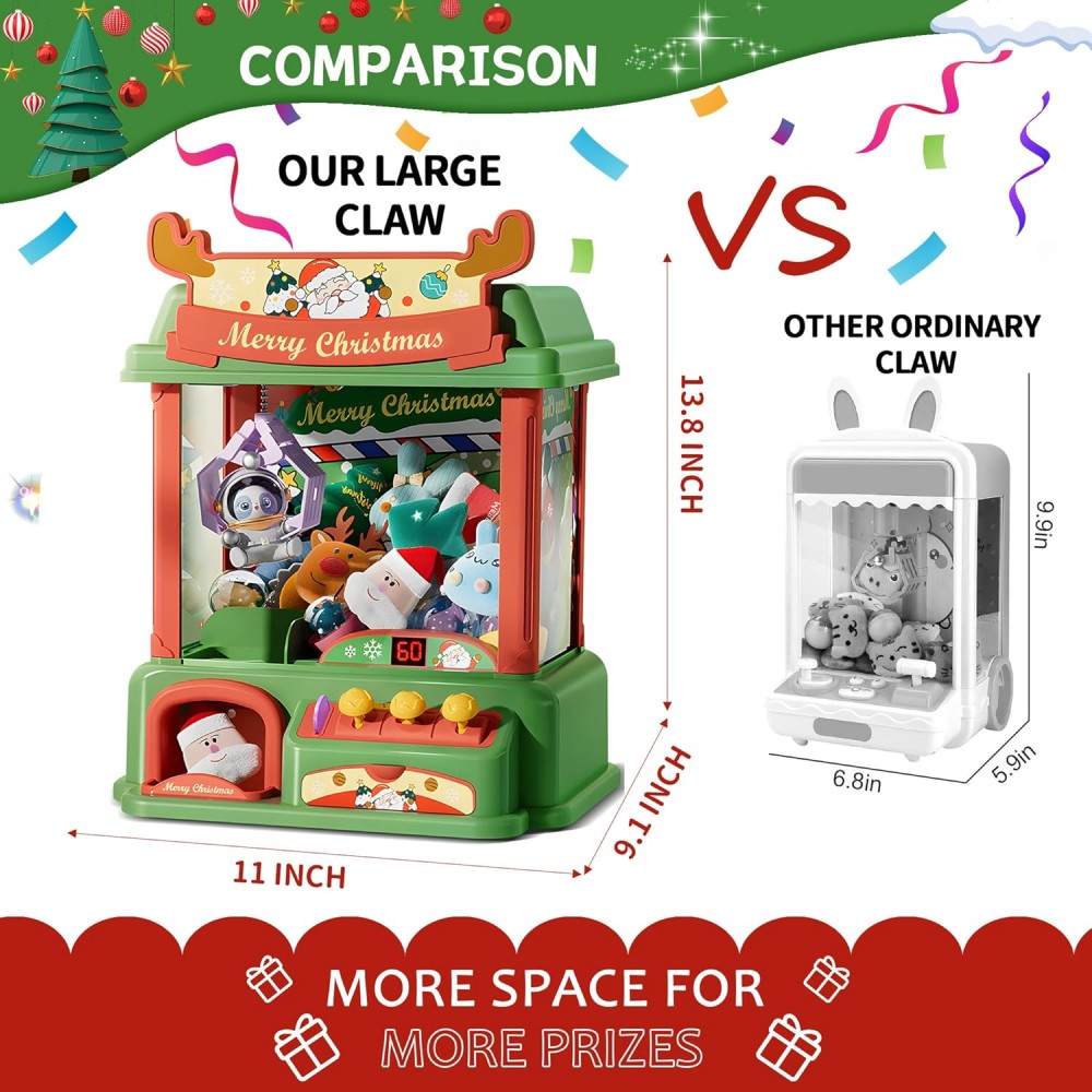 Máquina de garra de Navidad pa - Arcade Toy Claw Vending Machine reseña y precio