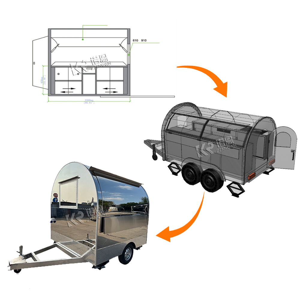 Carrito de Comida Móvil para l - Hot Dog Vending Cart reseña y precio