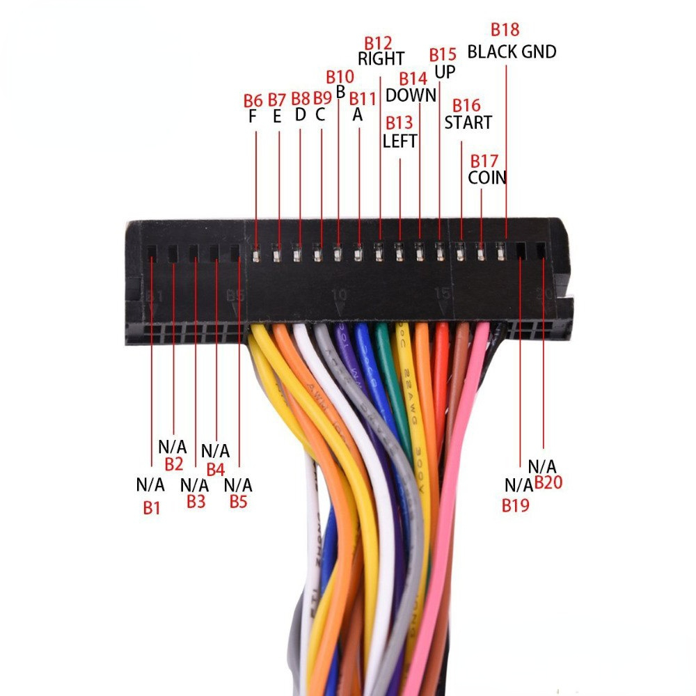 Cableado de 40 pines para máqu - Arcade Button Pcb reseña y precio