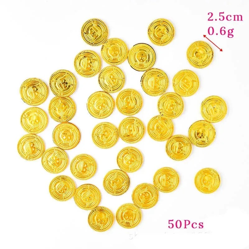 50 Uds. De monedas de oro pira - Arcade Game Coin reseña y precio